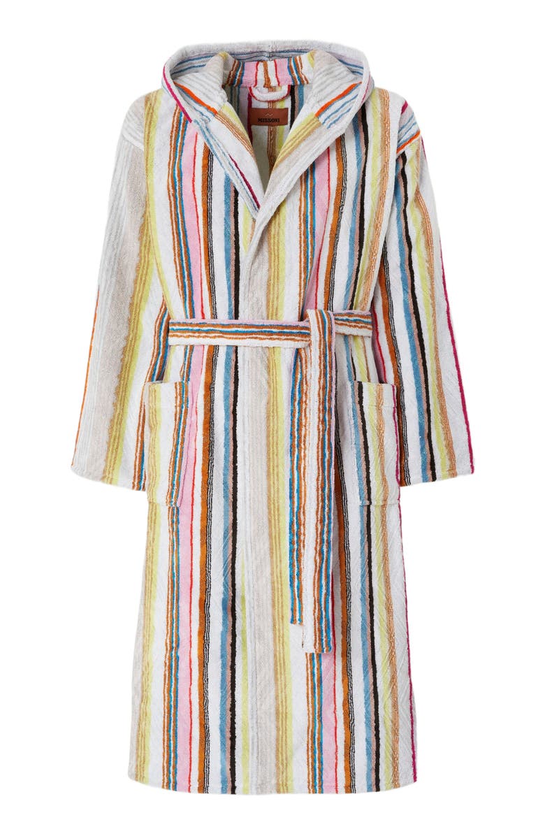 Missoni Home Moonshadow Cotton Terry Bathrobe With Lurex, Alternate, color, Multicoloured