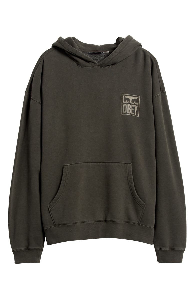 Obey Oversize Eyes Logo Hoodie, Alternate, color, 