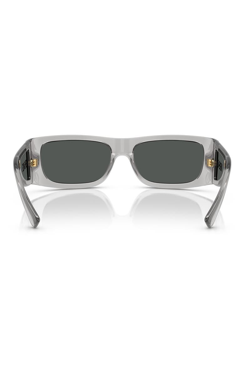 57mm Pillow Sunglasses, Alternate, color, GRIGIO TRANSPARENT