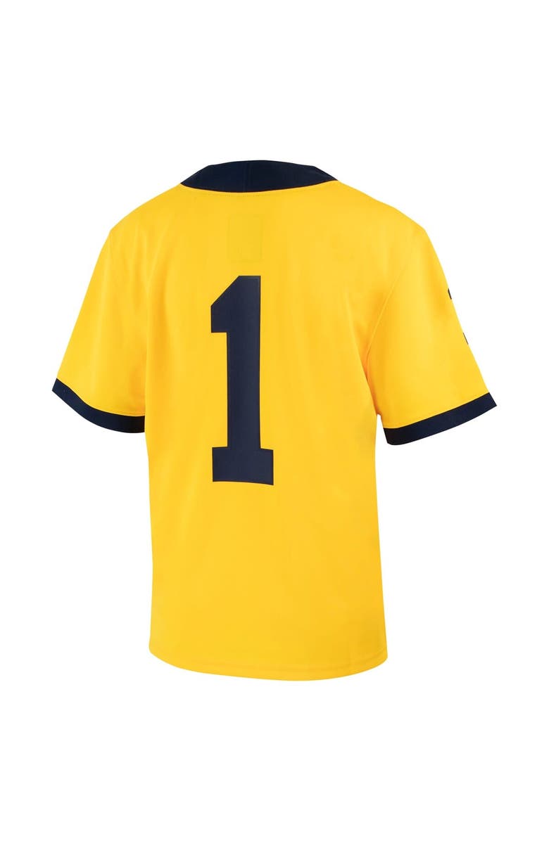Jordan Brand Youth Jordan Brand #1 Maize Michigan Wolverines Untouchable Football Jersey, Alternate, color, 