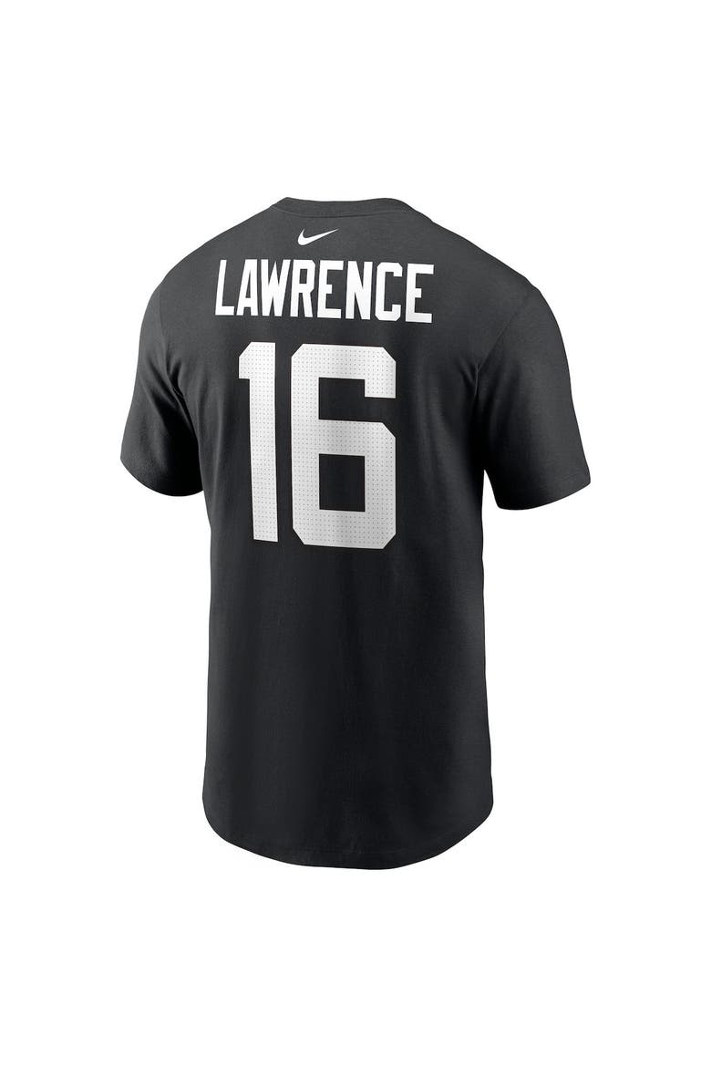 Men's Nike Trevor Lawrence Black Jacksonville Jaguars Player Name & Number T-Shirt, Alternate, color, Black