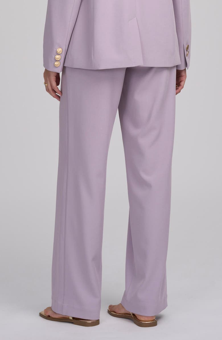 ELLE Collection Woven Pant With Button, Alternate, color, Lavender