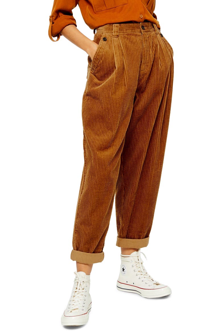 Caitlin Corduroy Trousers, Main, color, BROWN