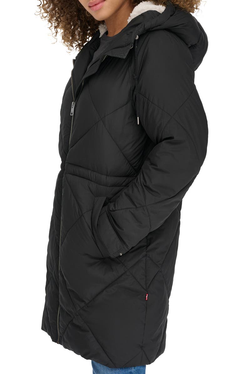 Levi's Diamond Quilted Water Resistant Parka, Alternate, color, 