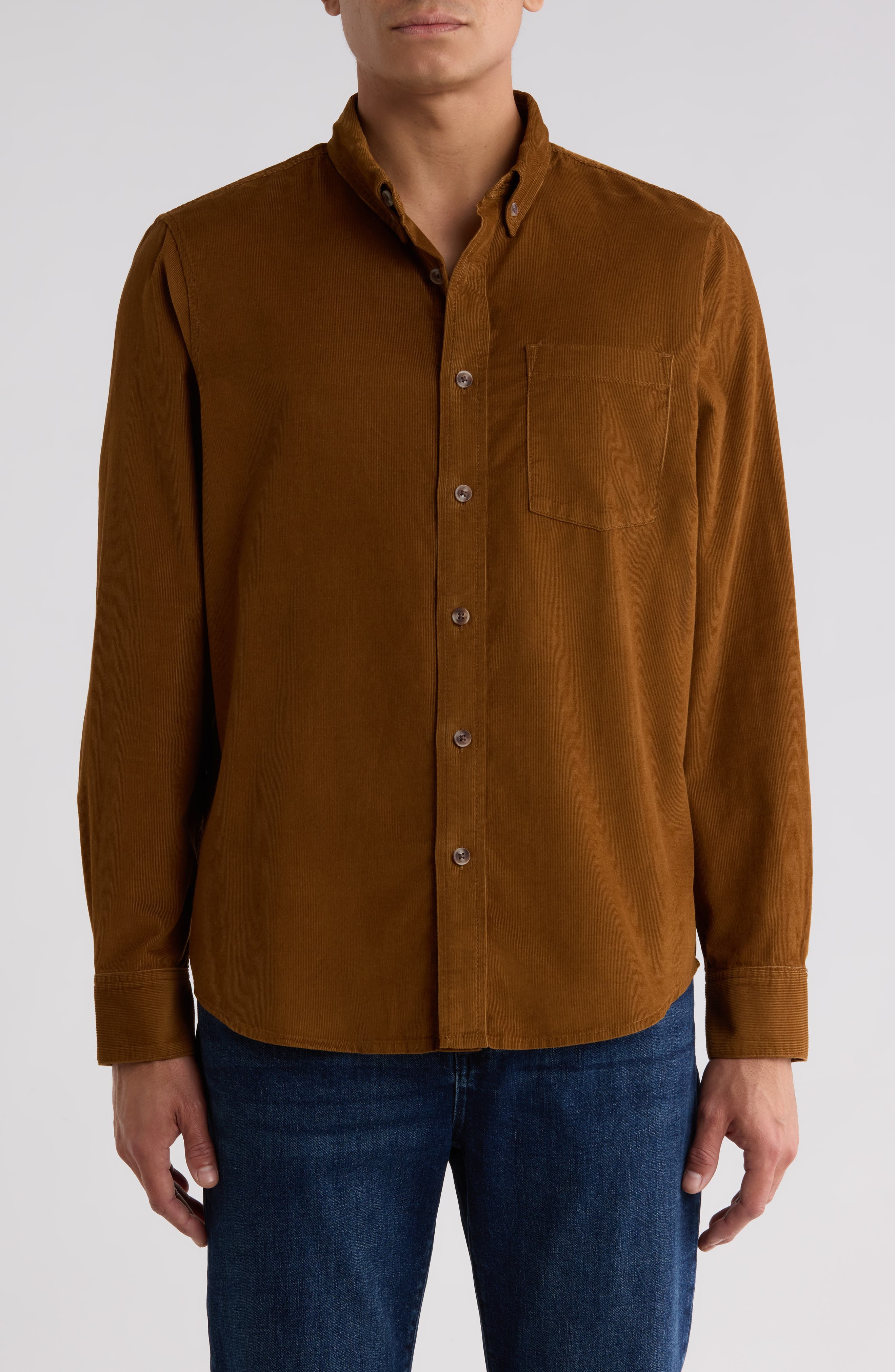 Corduroy Button-Down Shirt