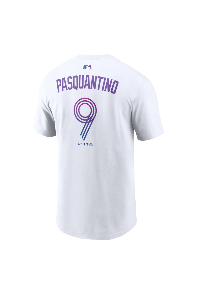 Men's Nike Vinnie Pasquantino White Kansas City Royals 2026 City Connect Name & Number T-Shirt, Alternate, color, White