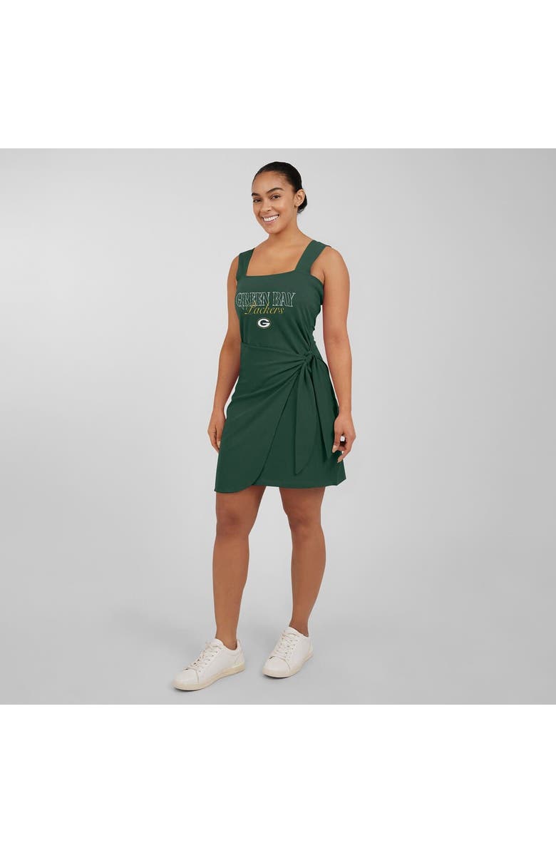 WEAR by Erin Andrews Women's WEAR by Erin Andrews Green Green Bay Packers Wrap Dress, Alternate, color,