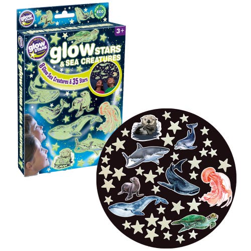 The Original Glow Stars Company Glow Stars & Sea Creatures Eco, Glow Wall Décor In Multi