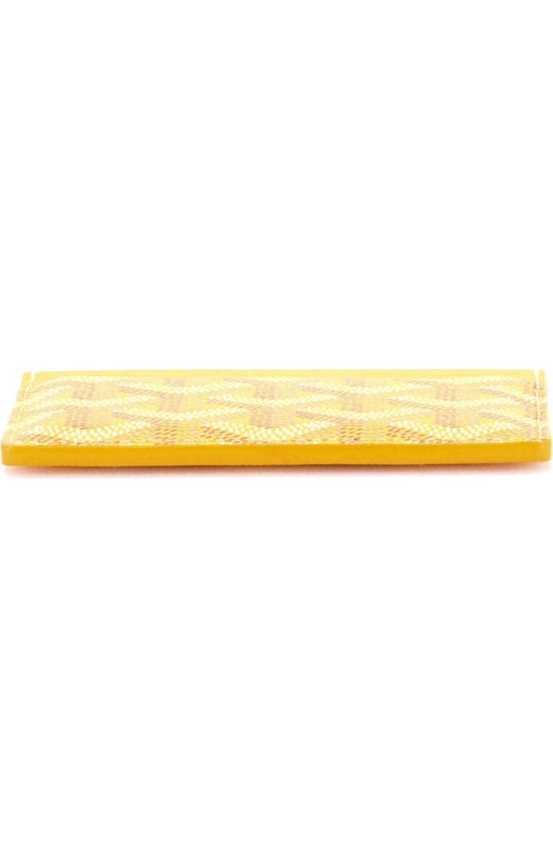 Pre-Owned Goyard Saint Sulpice Card Holder Coated Canvas, Alternate, color, Yellow