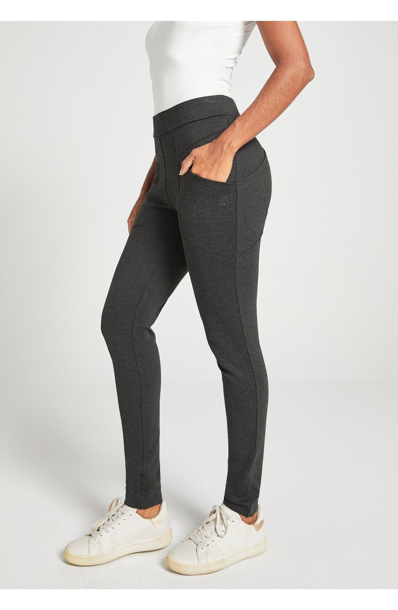 Betabrand Journey DPYP Dress Pant Yoga Pant | Skinny, Main, color, Charcoal