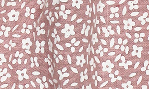 L'OVEDBABY L'OVEDBABY FLORAL ORGANIC COTTON GAUZE BUBBLE ROMPER