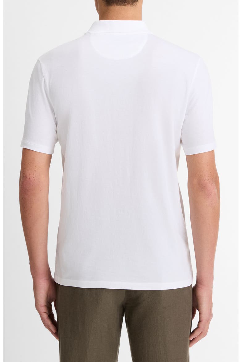 Solid Pima Cotton Polo, Alternate, color, OPTIC WHITE
