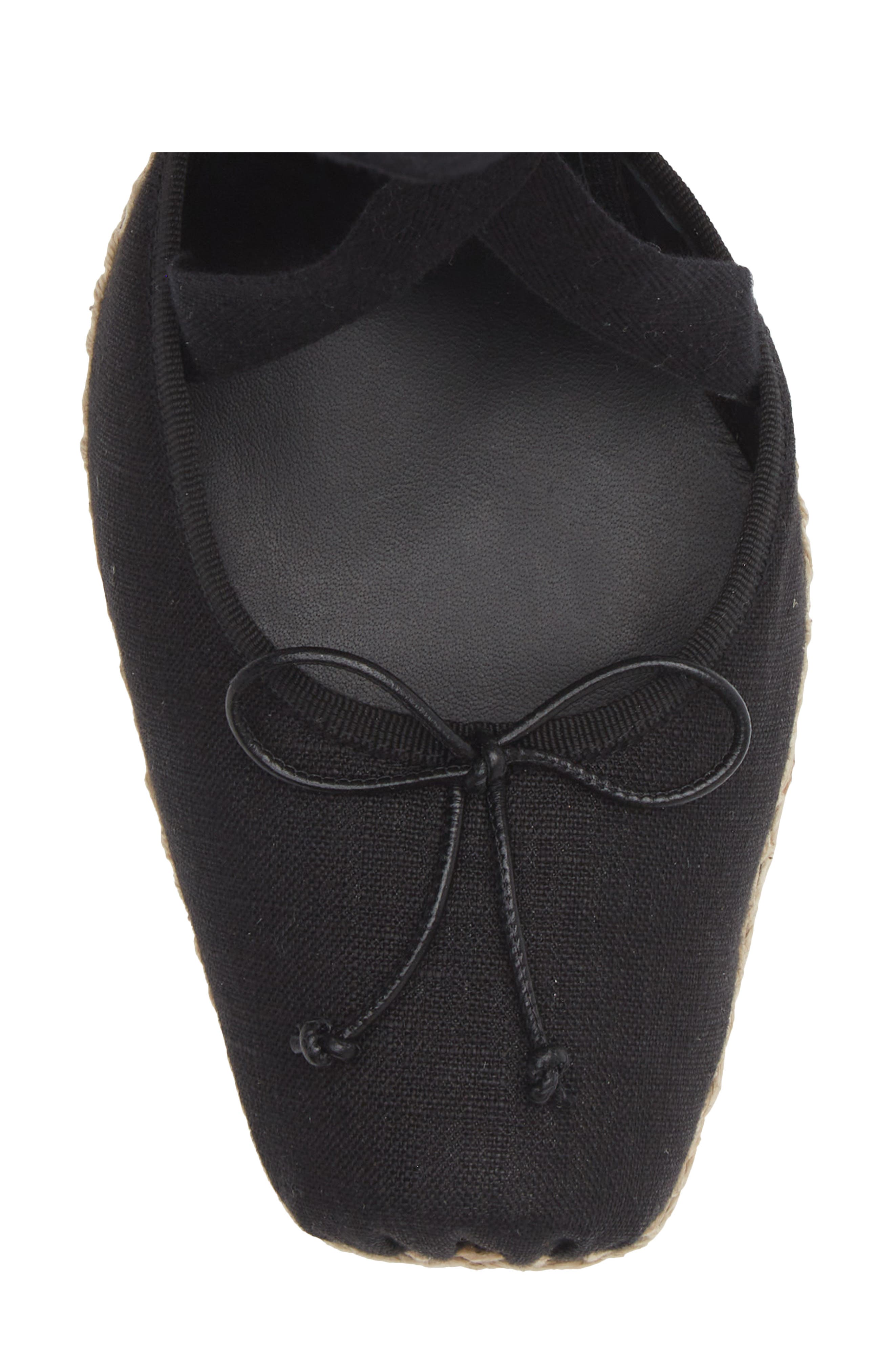 Cassiadrilla Ankle Wrap Espadrille Pump, Alternate, color, 3557 BLACK/ NATURAL