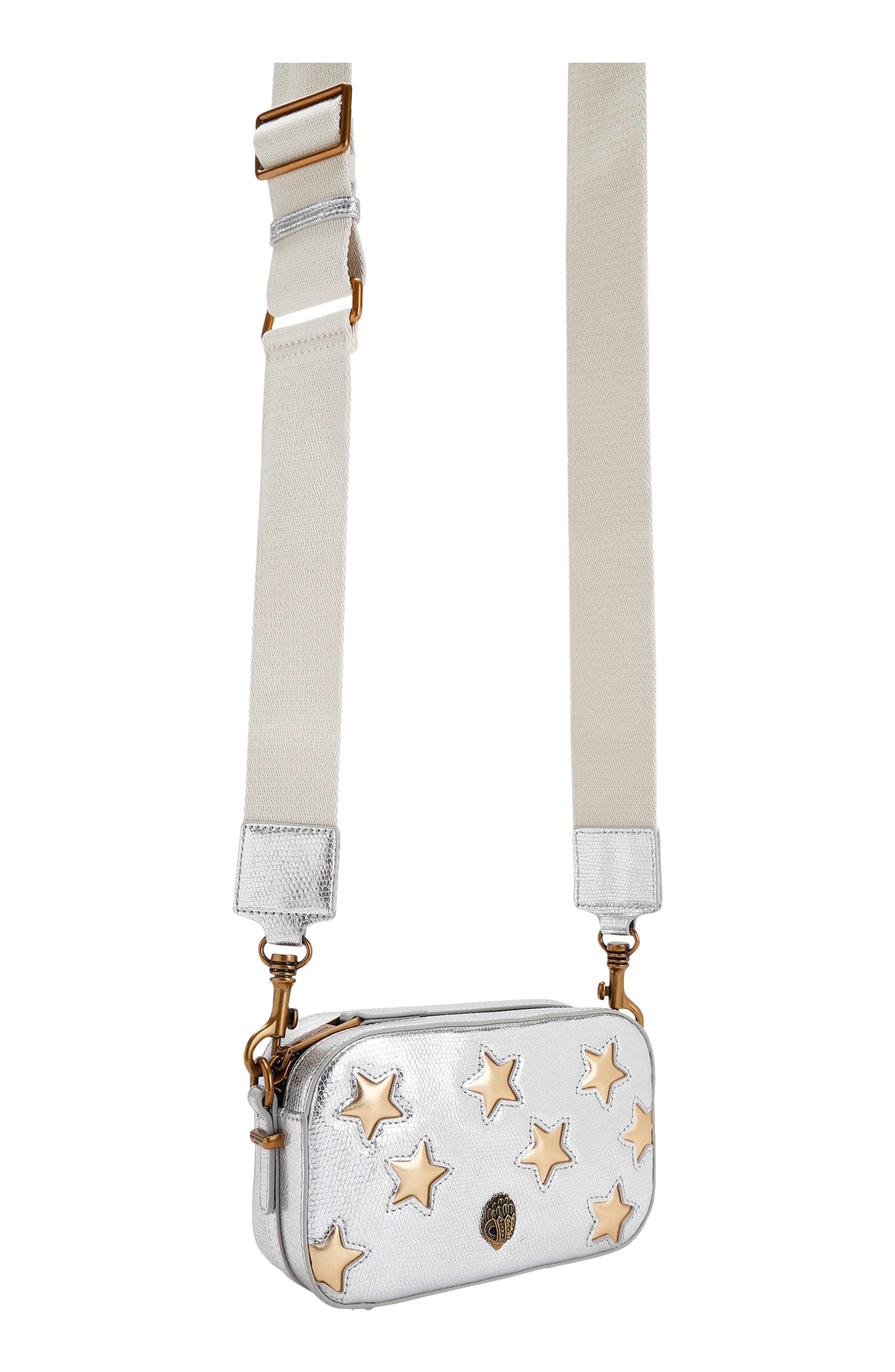 Kurt Geiger London Small Kensington Star Leather Camera Bag, Alternate, color, 