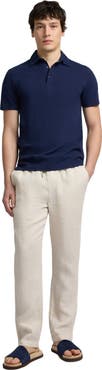 Onia Stretch Linen Jersey Short Sleeve Polo