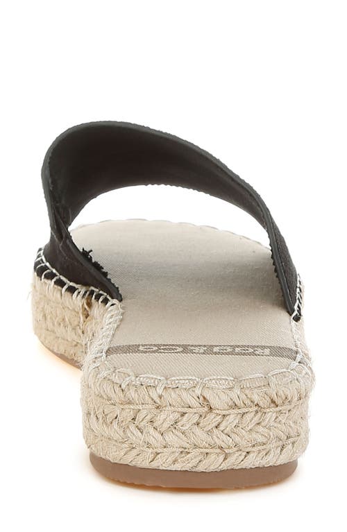 Rag & Co Women's Huntra Real Soft Leather Espadrille Flatforms In Black In Black