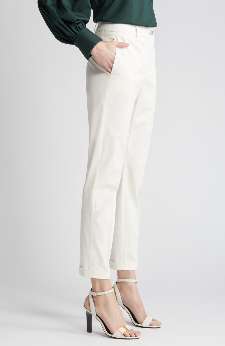 BOSS Tachinoa Stretch Cotton Ankle Pants, Alternate, color, 