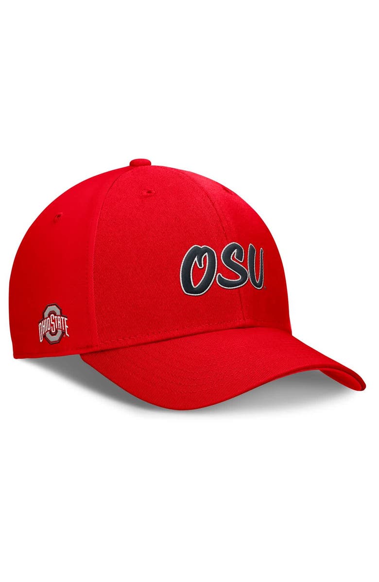 Nike Men's Nike Scarlet Ohio State Buckeyes Club Adjustable Hat, Alternate, color,