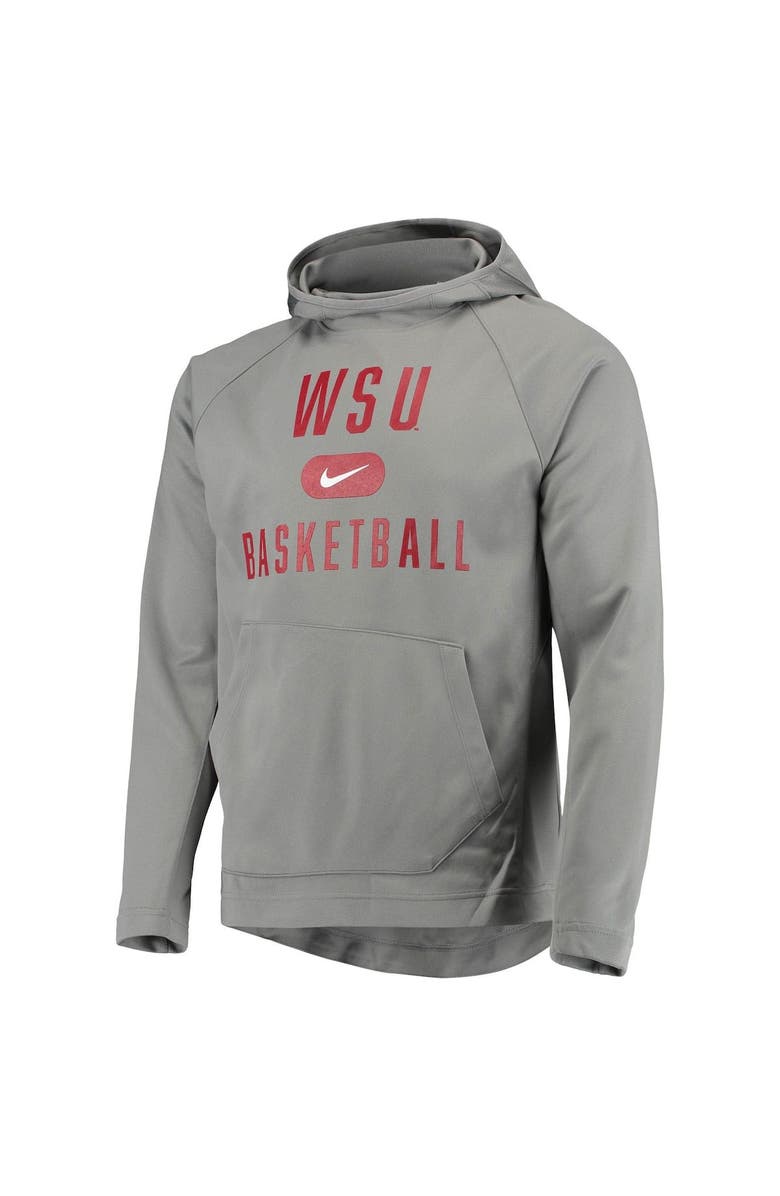 Nike Men's Nike Charcoal Washington State Cougars Spotlight Performance Raglan Pullover Hoodie, Alternate, color,
