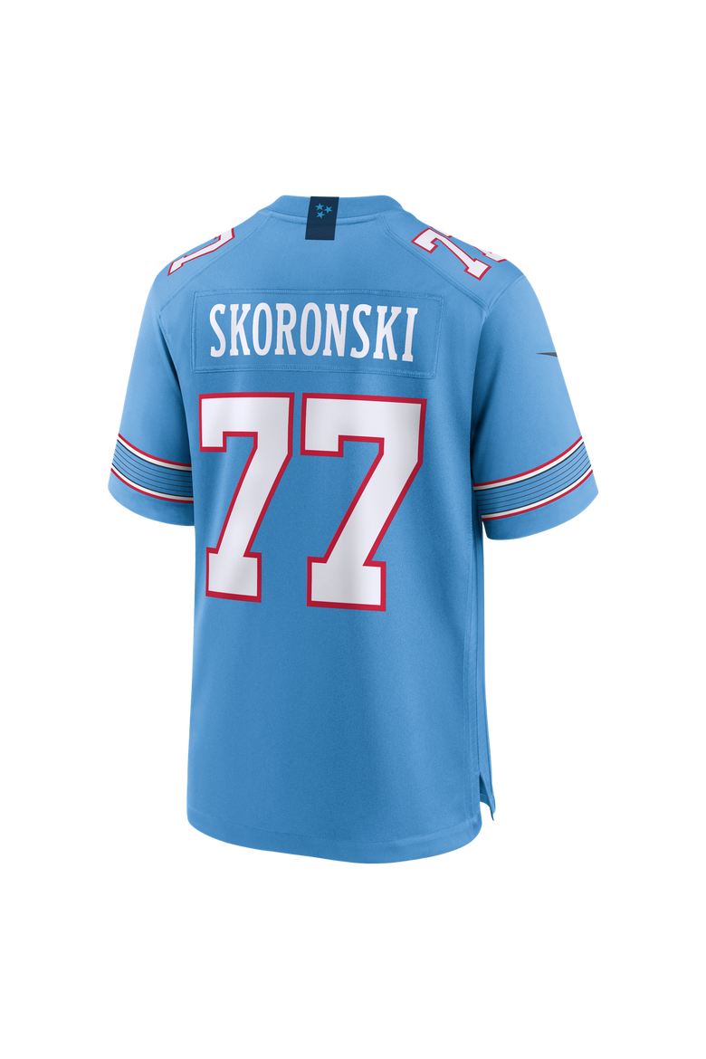 Men's Nike Peter Skoronski Light Blue Tennessee Titans Game Jersey, Alternate, color, Light Blue