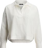 Lauren Ralph Lauren Stachee Popover Cotton Broadcloth Shirt