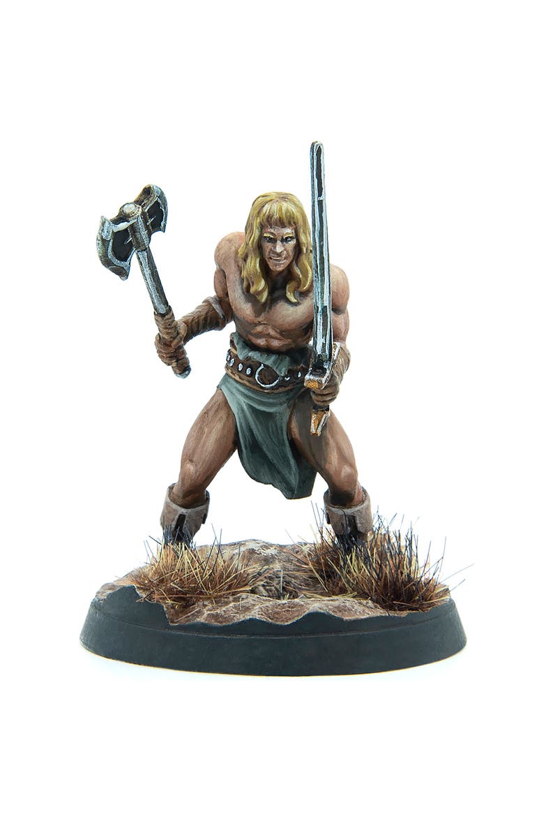 Resin Figure & Base, Main, color, Multicolored