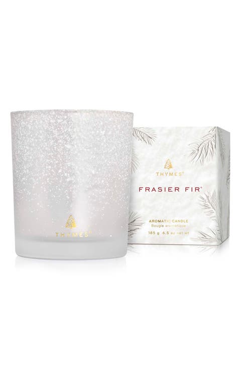 Frasier Fir Flocked Medium Jar Candle