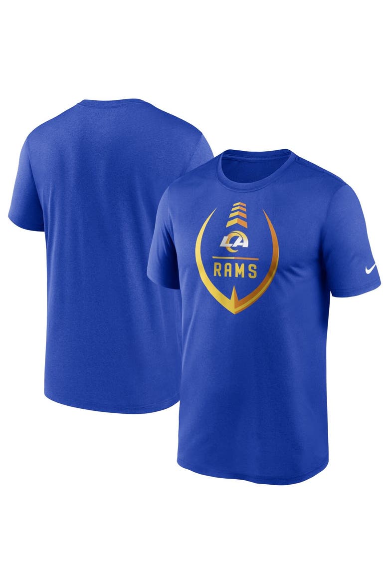 Men's Nike Royal Los Angeles Rams Icon Legend Performance T-Shirt, Main, color, Royal