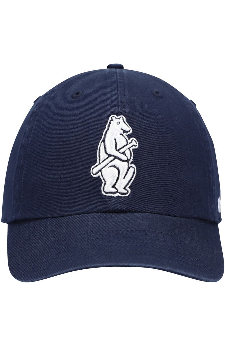 '47 Men's '47 Navy Chicago Cubs 1914 Logo Cooperstown Collection Clean Up Adjustable Hat, Alternate, color, 