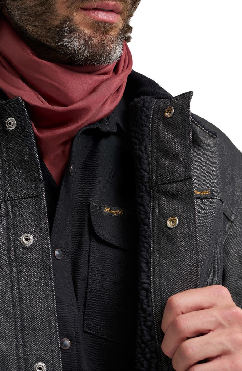 Wrangler Filson X Wrangler Relaxed Fit Denim Work Jacket, Alternate, color, Black
