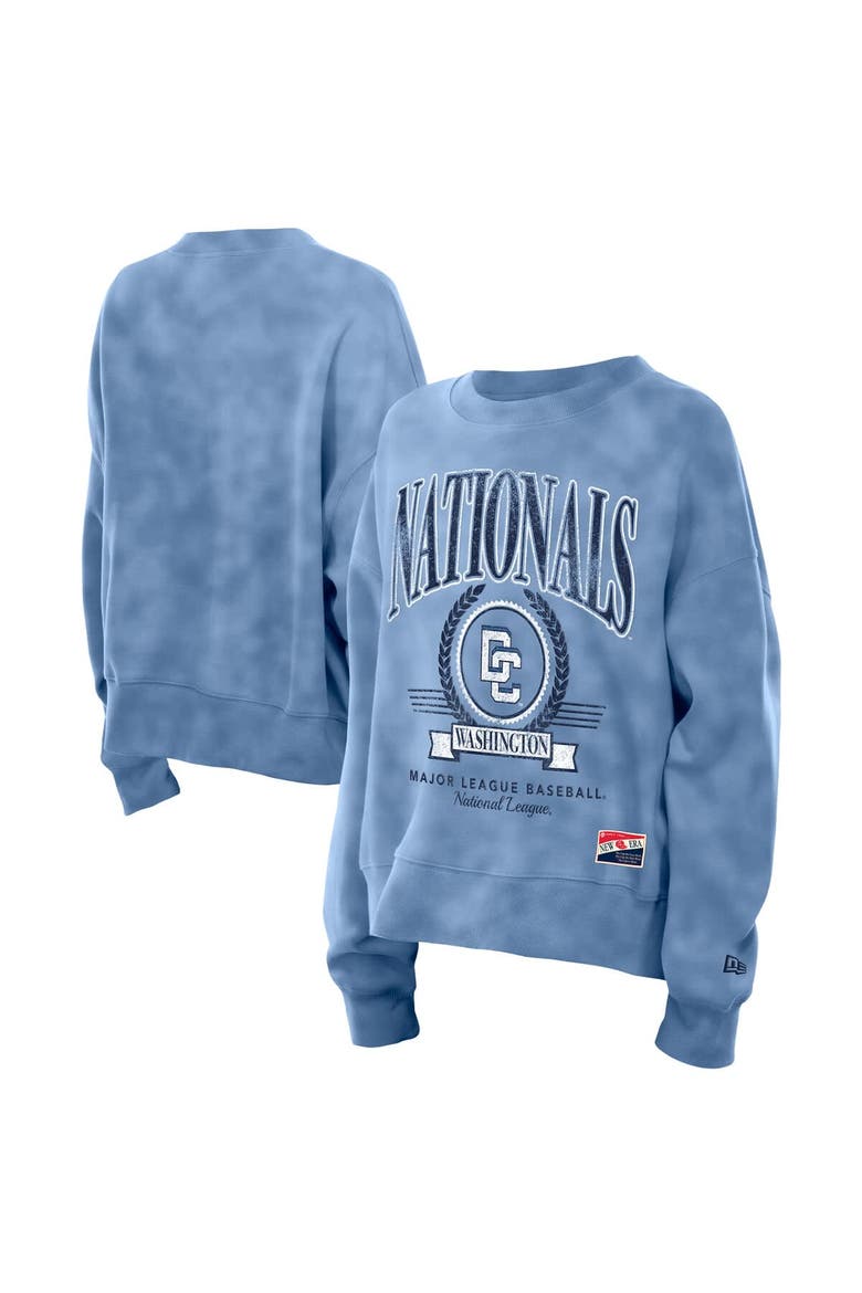 Women's New Era Blue Washington Nationals 2025 City Connect Pullover Sweatshirt, Alternate, color, Blue