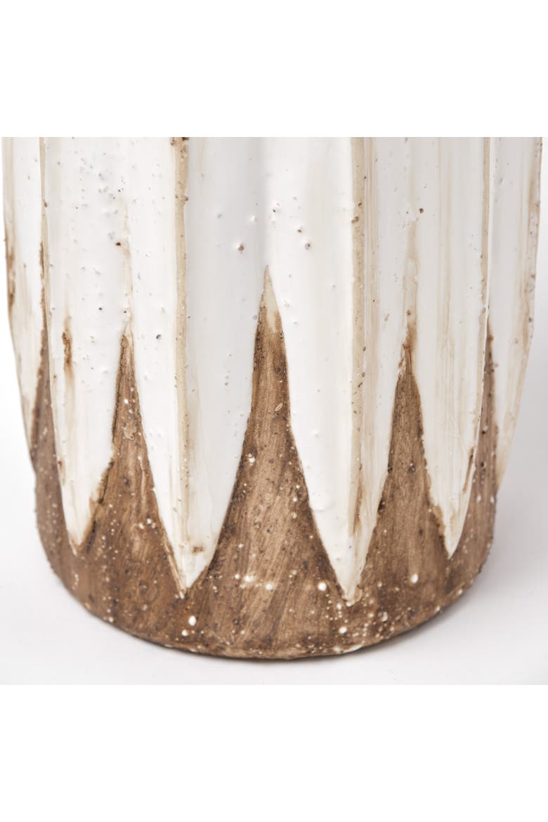 Sisko Rustic Ceramic Vase, Alternate, color, White