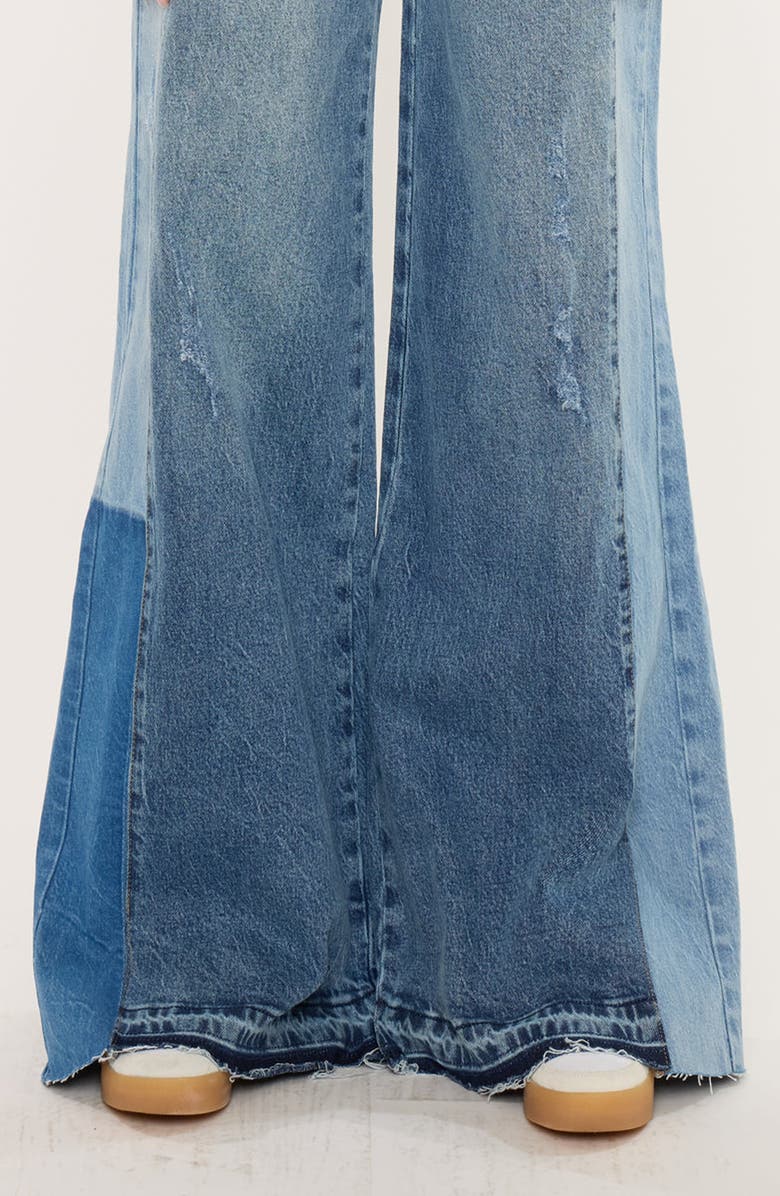 KanCan Clover High Rise Wide Leg Jeans, Alternate, color, Medium Wash