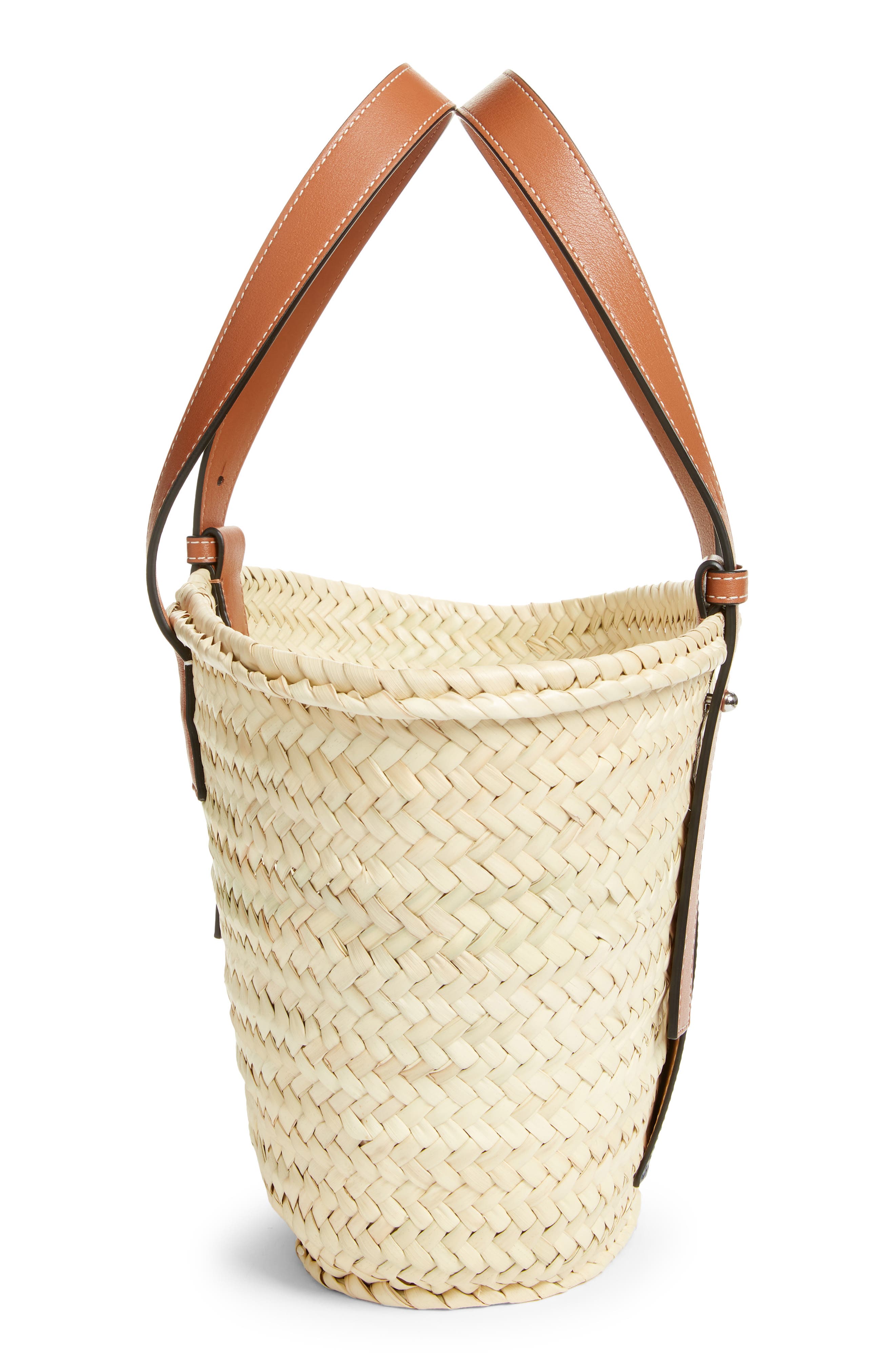 Loewe x Paula's Ibiza Palm Leaf Basket Bag, Alternate, color, 