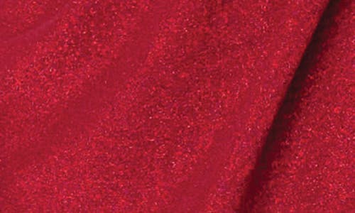 Gibsonlook Metallic Wrap Front Knit Dress In Red