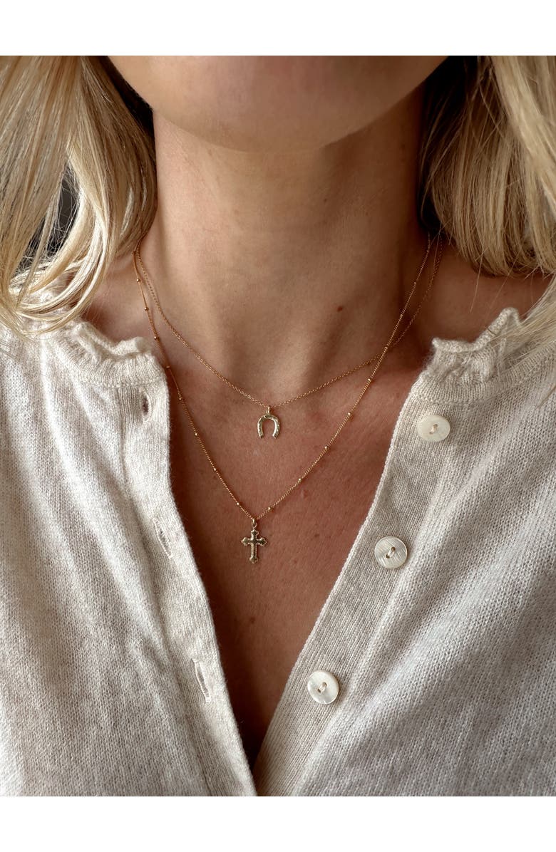 Set & Stones Colt Necklace, Alternate, color, Gold