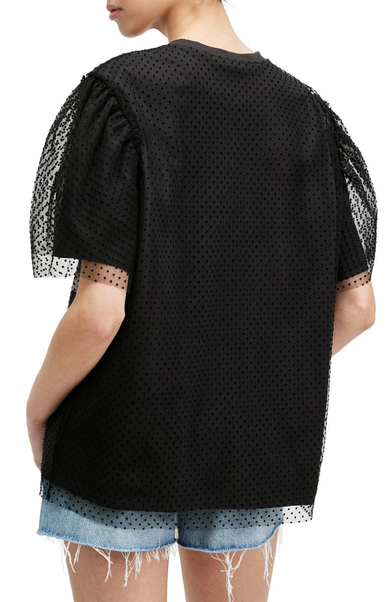 AllSaints Rosekis Tommi Mesh Graphic T-Shirt, Alternate, color,