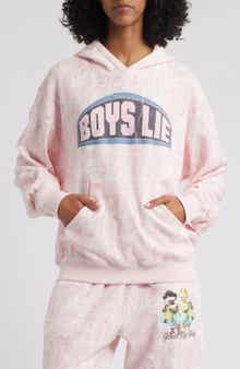 BOYS LIE Let Love Guide My Way Rhinestone Thermal Hoodie