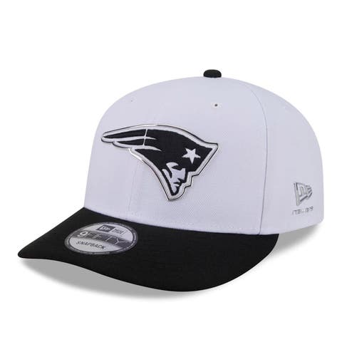 Men's New Era  White/Black New England Patriots 2026 NFL Draft Pre-Curved 9FIFTY Snapback Hat