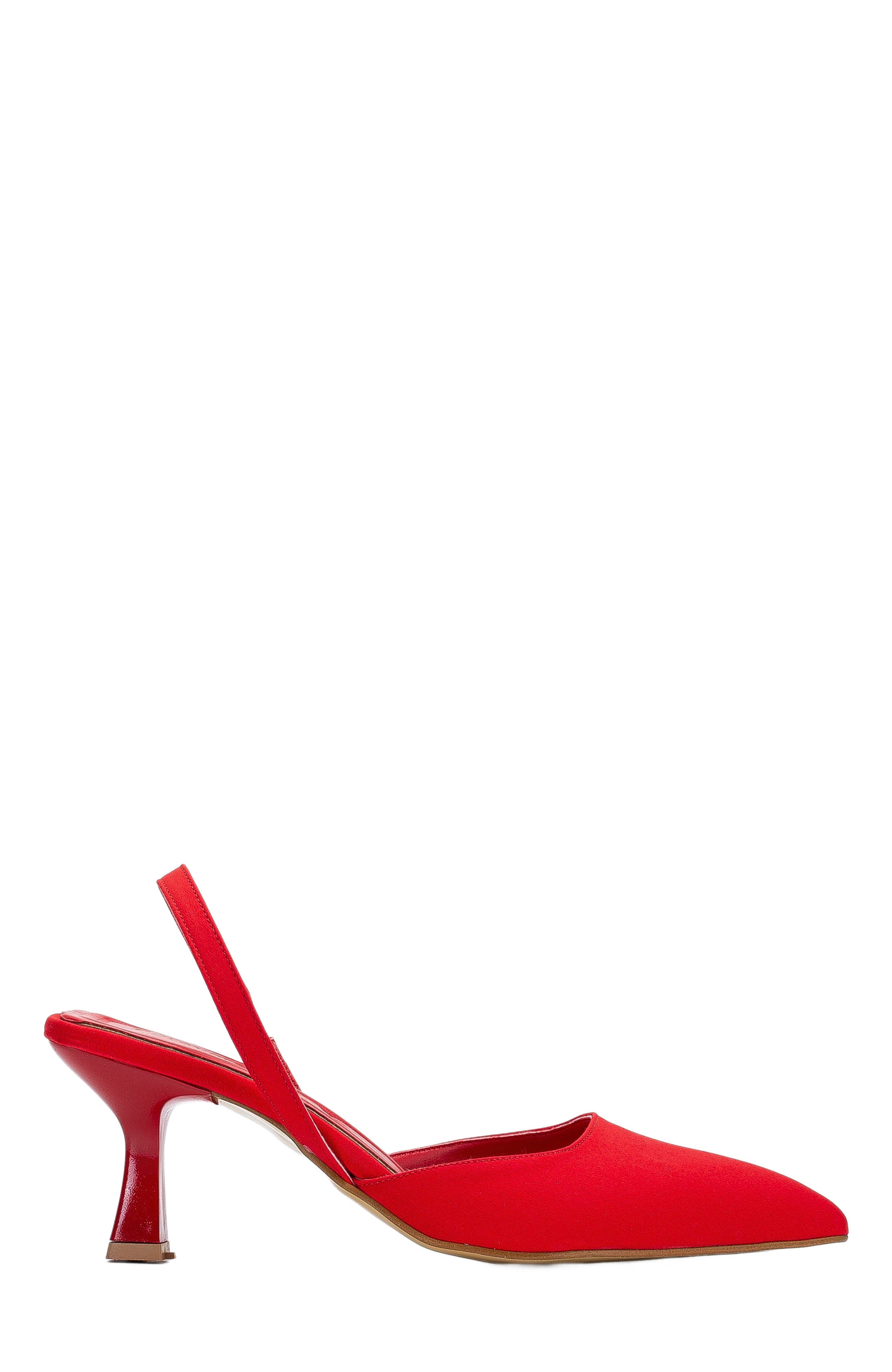 Red Suede Faux Leather