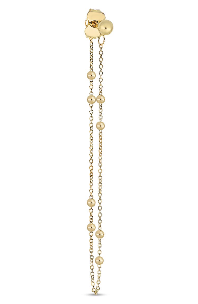 Bony Levy 14K Gold Chain Loop Earrings, Alternate, color, Yellow Gold