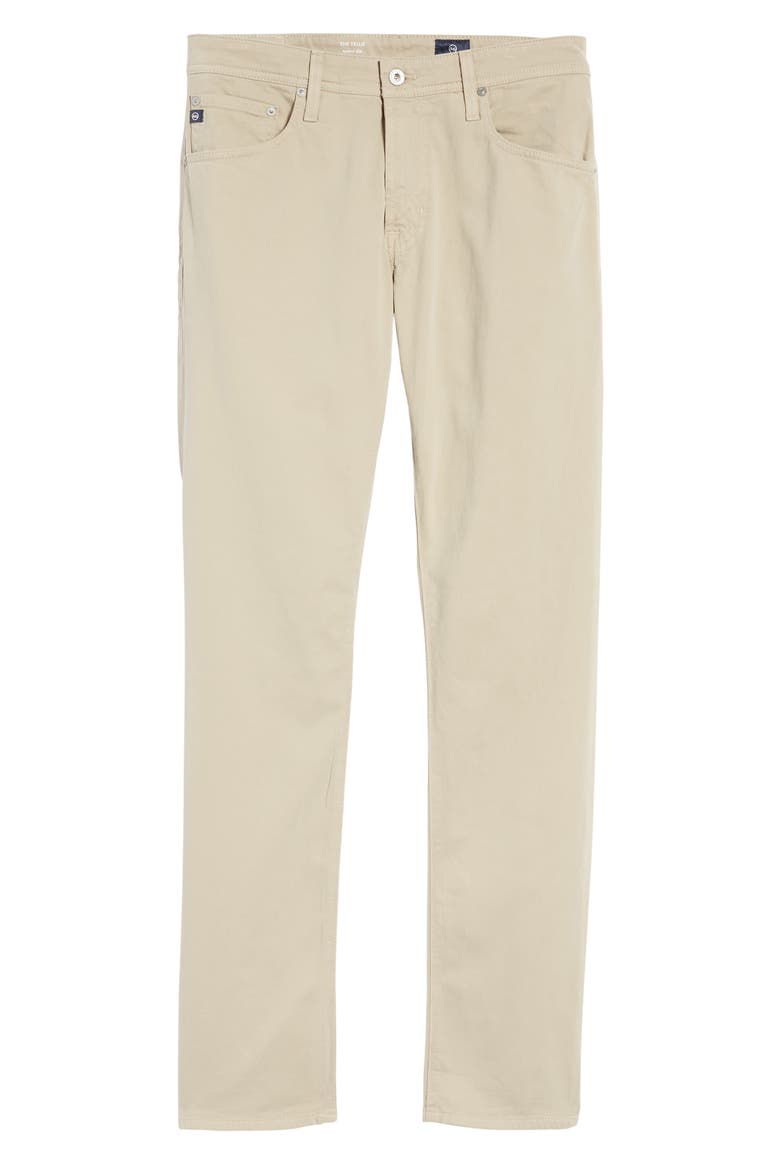 Tellis Sueded Stretch Sateen Slim Leg Pants (Nordstrom Exclusive), Alternate, color, DESERT STONE