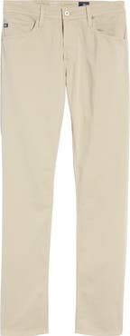 AG Tellis Sueded Stretch Sateen Slim Leg Pants