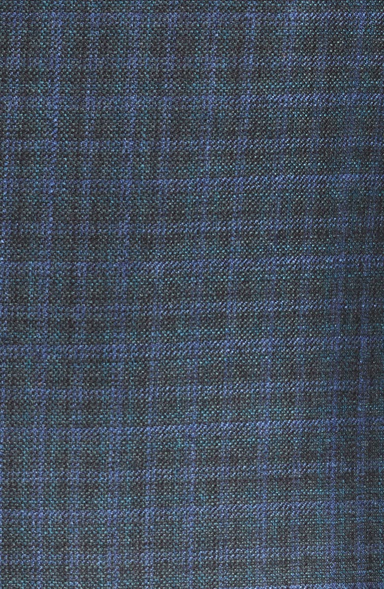 Canali Siena Plaid Silk & Cashmere Sport Coat, Alternate, color,
