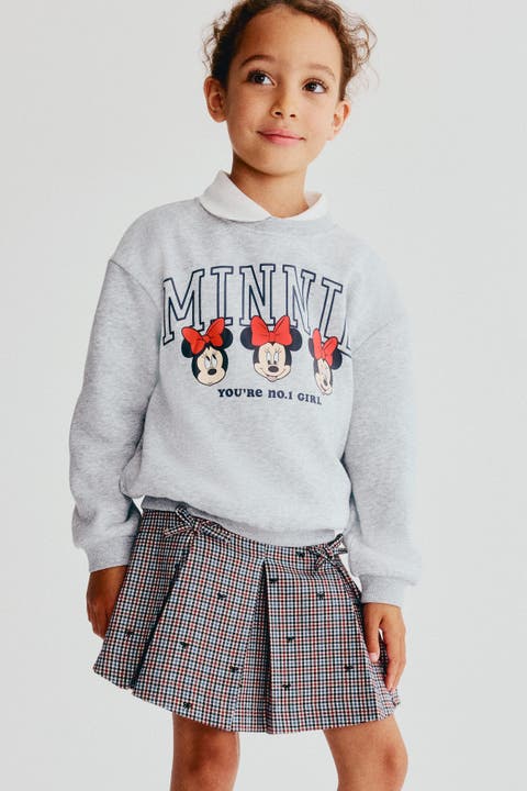 Printed Brushed-Inside Sweatshirt