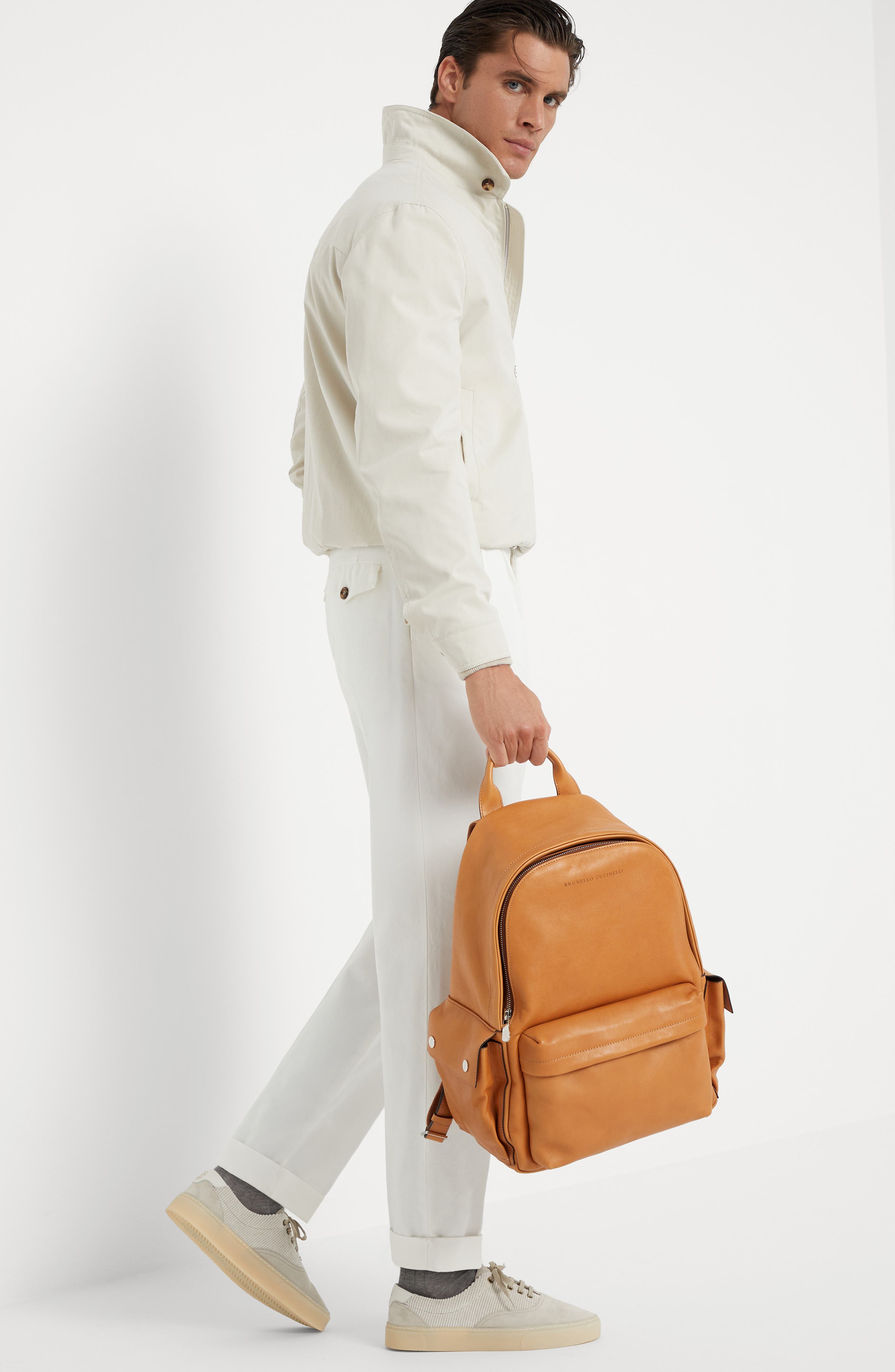 Brunello Cucinelli Travel backpack, Alternate, color, 