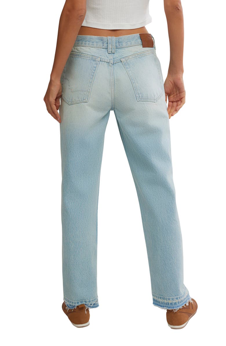 Free People Up All Hours Slim Fit Jeans, Alternate, color, Blue Delphinium