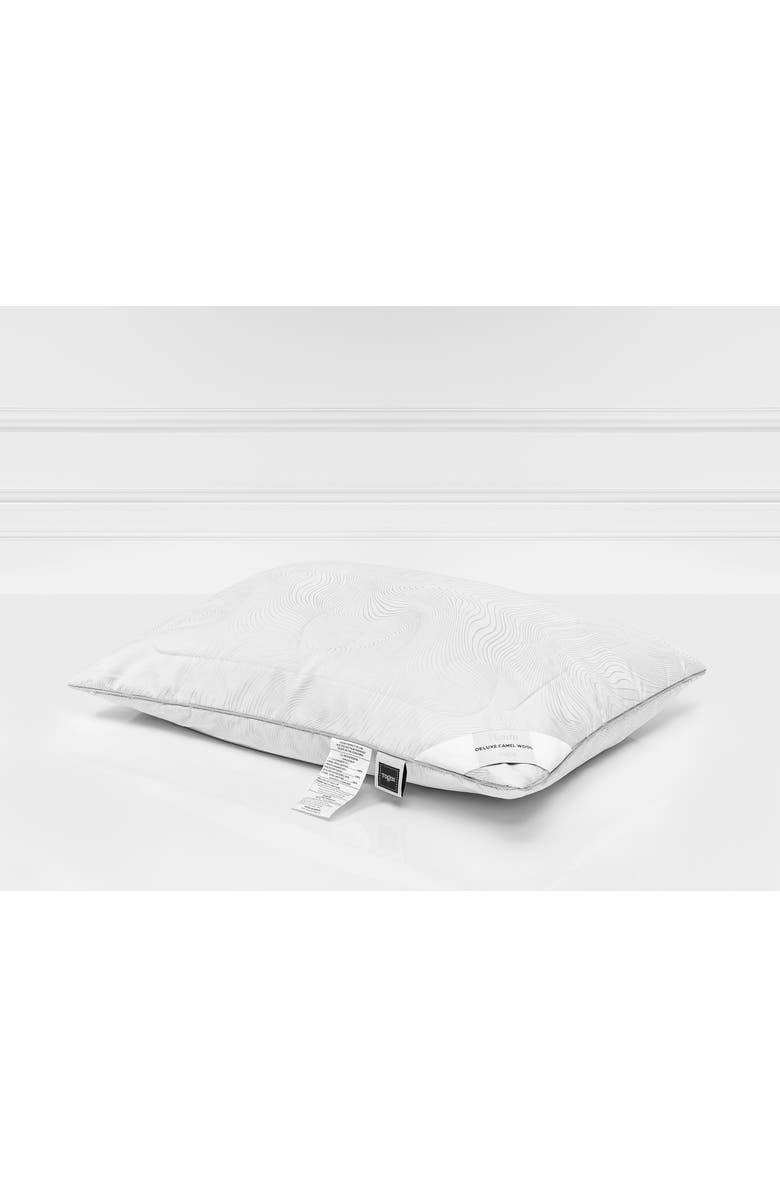 Togas Viento camel wool silk pillow, Alternate, color, White