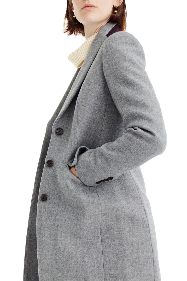 Eniko Wool Topcoat, Alternate, color, HEATHER GRAPHITE