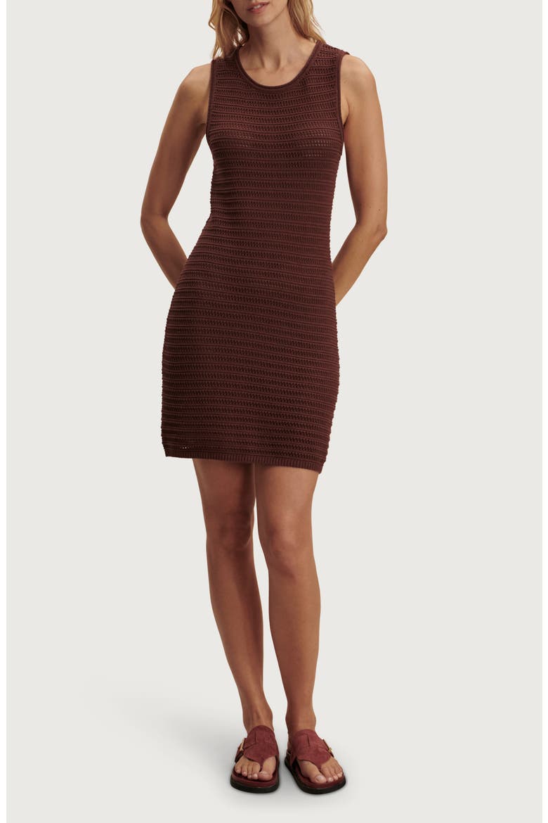 Shane Knit Minidress, Main, color, IRONWOOD